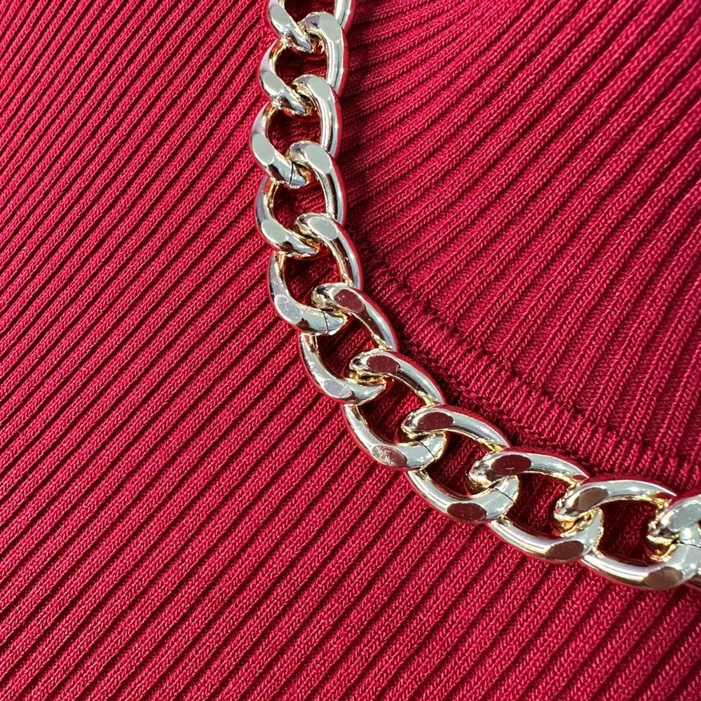 Turtle Neck Ribbed crop top Knit Sweater - Picture 3 of 3